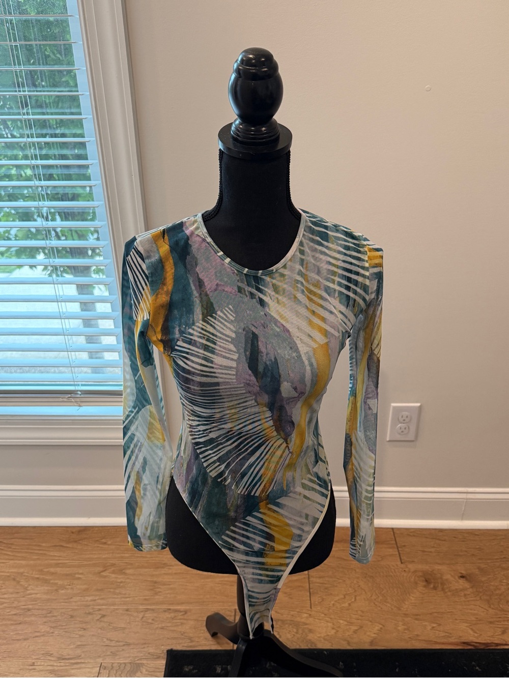 Andrea Iyamah Multicolor Long Sleeve Bodysuit